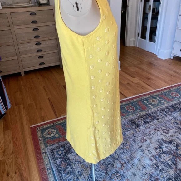 Juicy Couture Yellow Sleeveless Polka Dot Dress - Size S - Picture 5 of 10